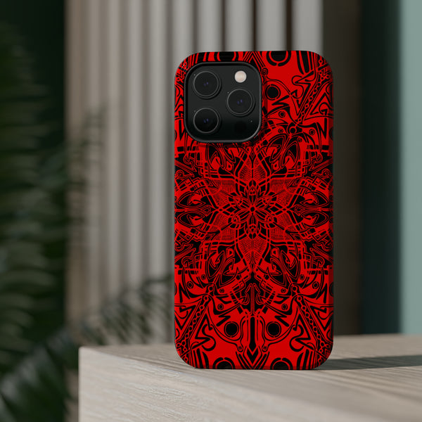RED Mandala Case Mate Tough Phone Cases - Sand Vandal