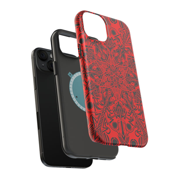 RED Mandala Case Mate Tough Phone Cases - Sand Vandal