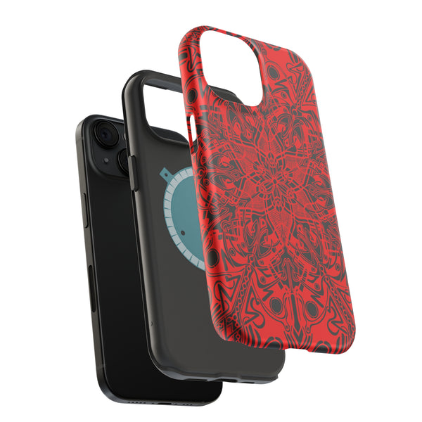 RED Mandala Case Mate Tough Phone Cases - Sand Vandal