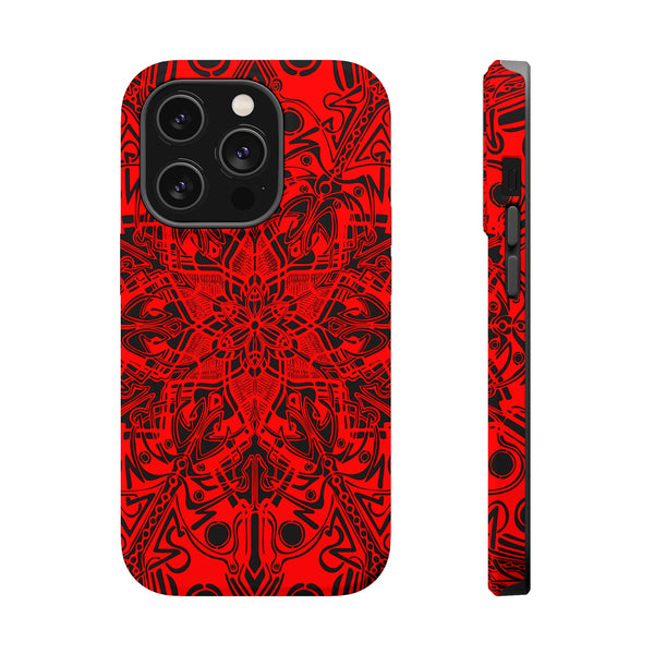 RED Mandala Case Mate Tough Phone Cases - Sand Vandal