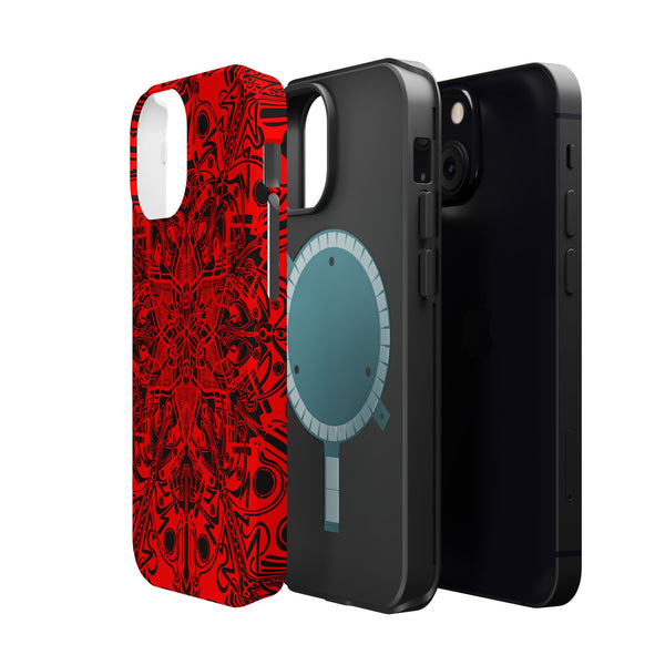 RED Mandala Case Mate Tough Phone Cases - Sand Vandal