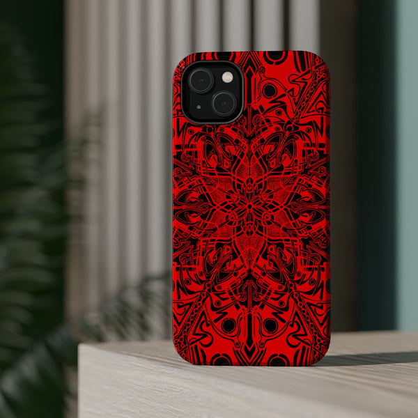 RED Mandala Case Mate Tough Phone Cases - Sand Vandal