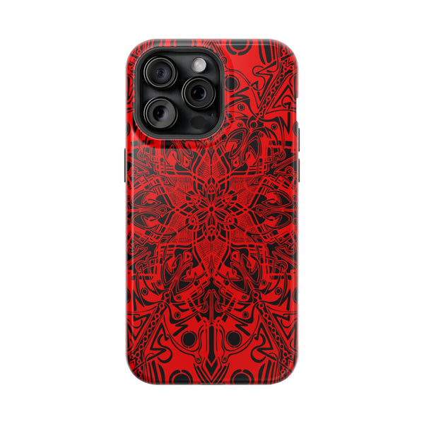 RED Mandala Case Mate Tough Phone Cases - Sand Vandal