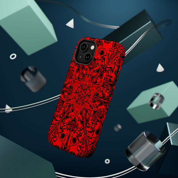 RED Mandala Case Mate Tough Phone Cases - Sand Vandal