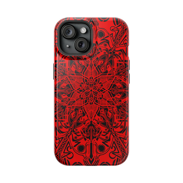 RED Mandala Case Mate Tough Phone Cases - Sand Vandal