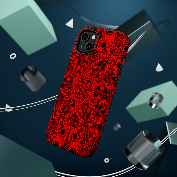 RED Mandala Case Mate Tough Phone Cases - Sand Vandal