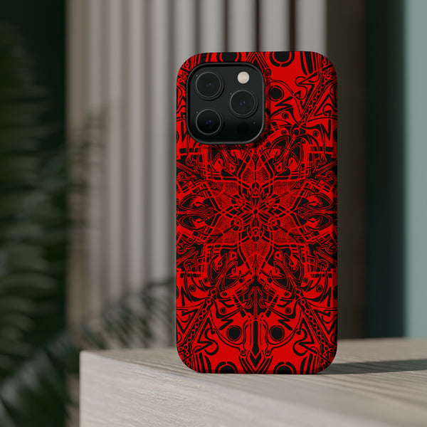 RED Mandala Case Mate Tough Phone Cases - Sand Vandal
