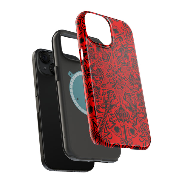 RED Mandala Case Mate Tough Phone Cases - Sand Vandal