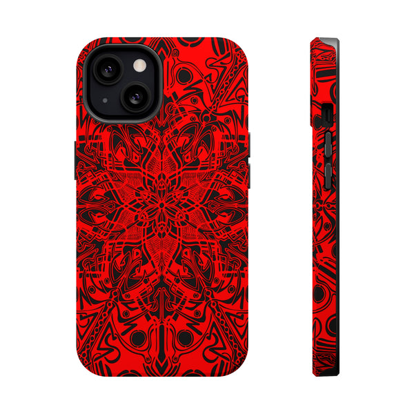 RED Mandala Case Mate Tough Phone Cases - Sand Vandal