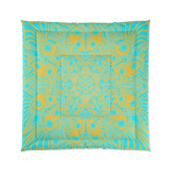 Color Vibrations - Comforter Cerulean/Gold - Sand Vandal