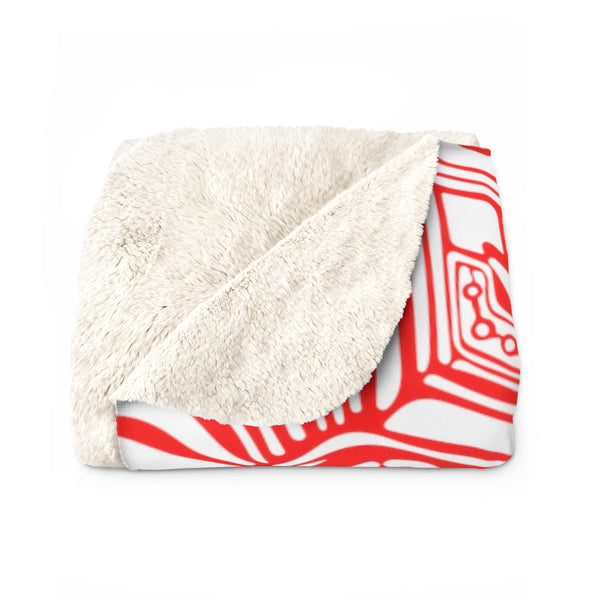 Red Sherpa Fleece Blanket - Sand Vandal