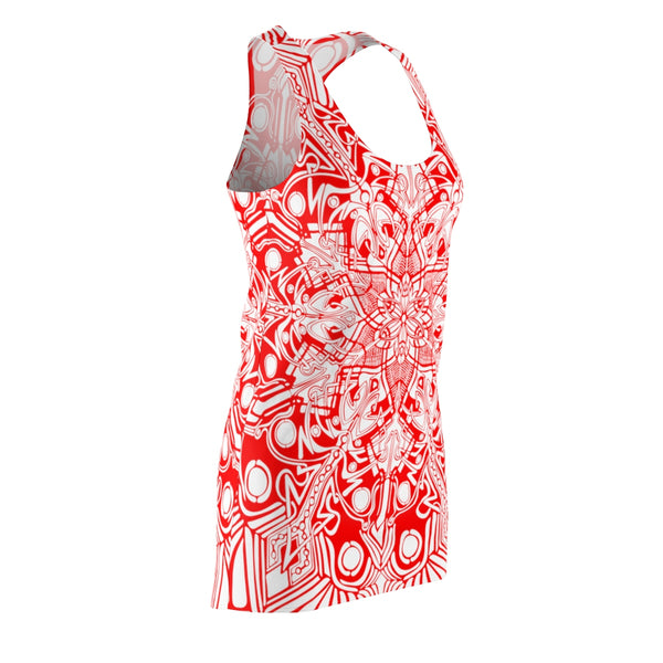 Red Women's Cut & Sew Racerback Dress - Sand Vandal