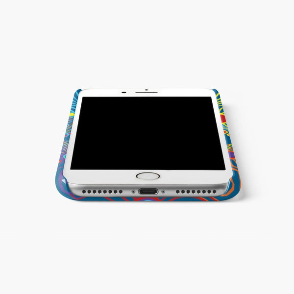 I phone Case Blue with Rainbow Design - Sand Vandal
