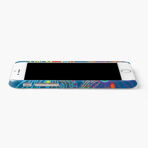 I phone Case Blue with Rainbow Design - Sand Vandal