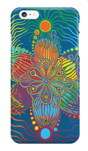 I phone Case Blue with Rainbow Design - Sand Vandal