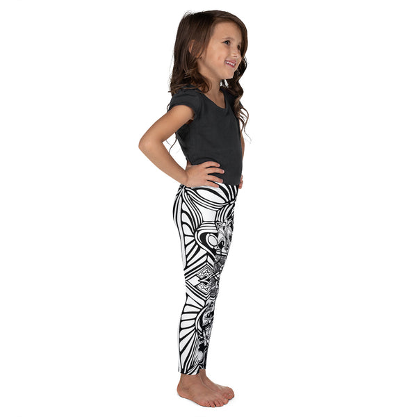 Black & White Kid's Leggings - Sand Vandal