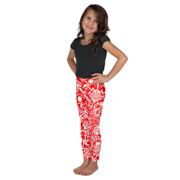 Red Kid's Leggings - Sand Vandal