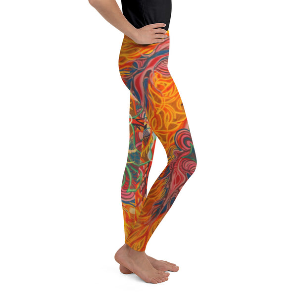 Fire Design - Youth Leggings - Sand Vandal