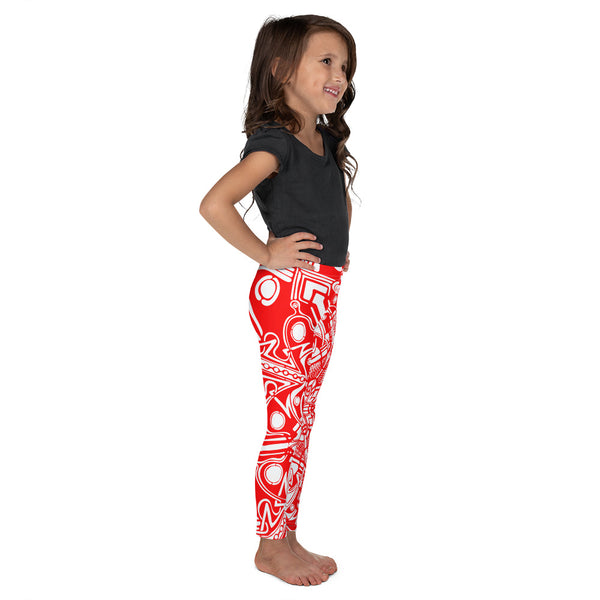 Red Kid's Leggings - Sand Vandal