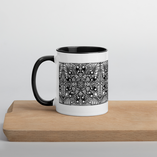 Mug with Color Inside- Mandala - Sand Vandal