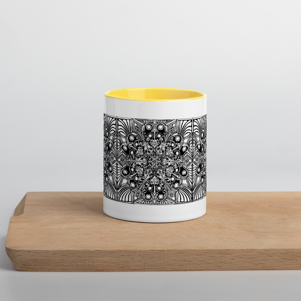 Mug with Color Inside- Mandala - Sand Vandal