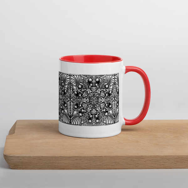 Mug with Color Inside- Mandala - Sand Vandal