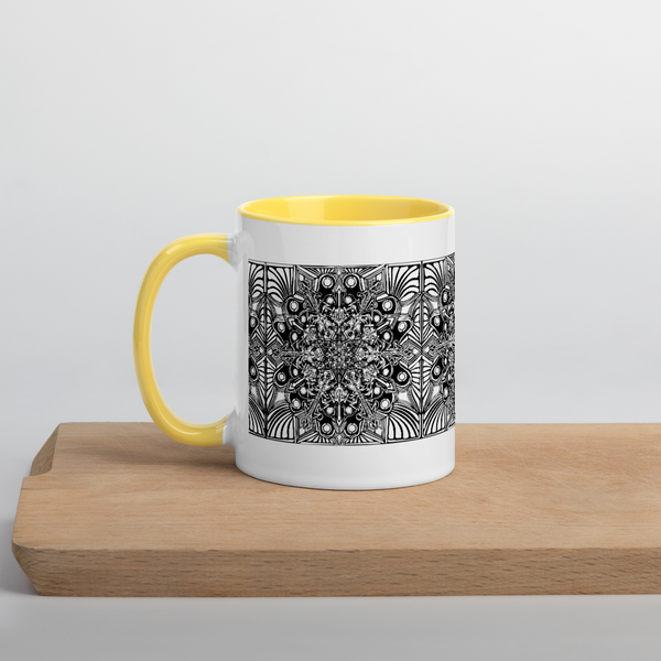 Mug with Color Inside- Mandala - Sand Vandal