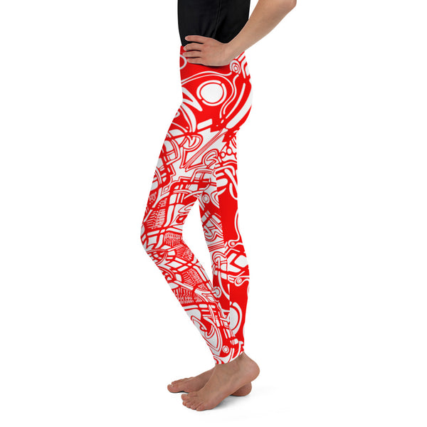 Red - Youth Leggings - Sand Vandal