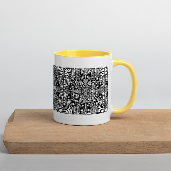 Mug with Color Inside- Mandala - Sand Vandal