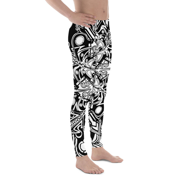 Black and White - Men's Leggings - Sand Vandal
