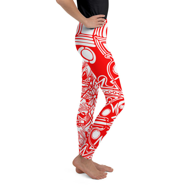Red - Youth Leggings - Sand Vandal