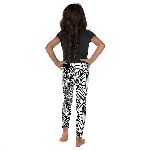 Black & White Kid's Leggings - Sand Vandal