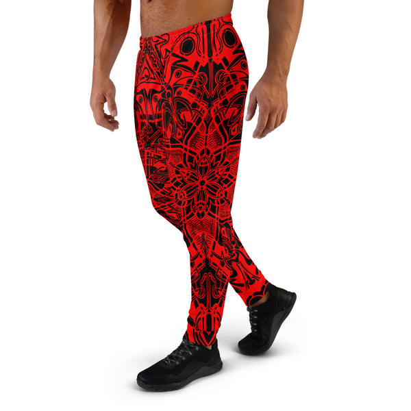 Red Black Men's Joggers - Sand Vandal