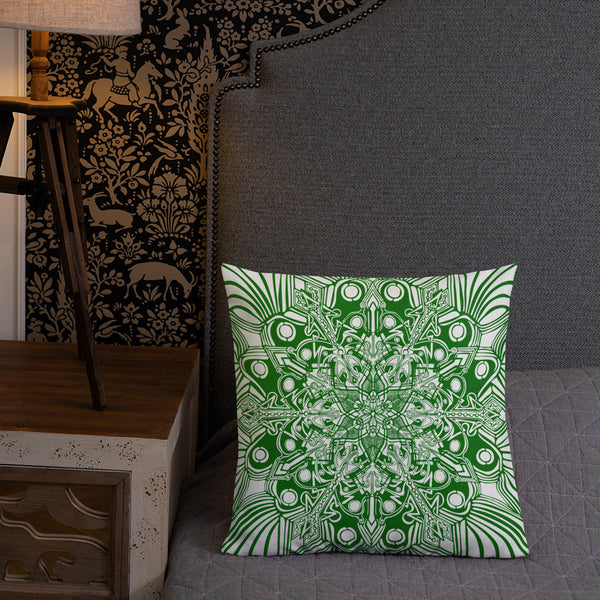 Premium Throw Pillow - Green - Sand Vandal