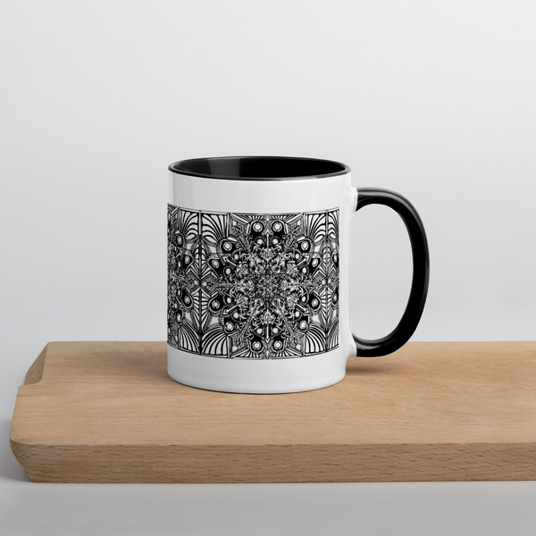 Mug with Color Inside- Mandala - Sand Vandal
