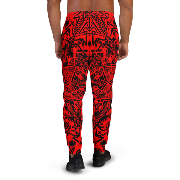 Red Black Men's Joggers - Sand Vandal