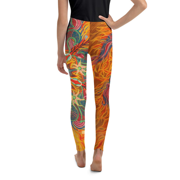 Fire Design - Youth Leggings - Sand Vandal