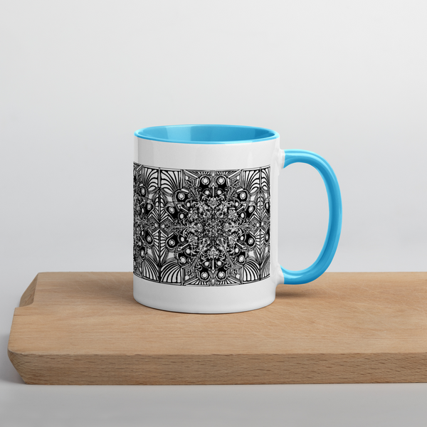 Mug with Color Inside- Mandala - Sand Vandal