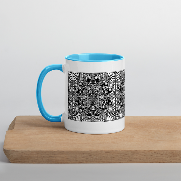 Mug with Color Inside- Mandala - Sand Vandal