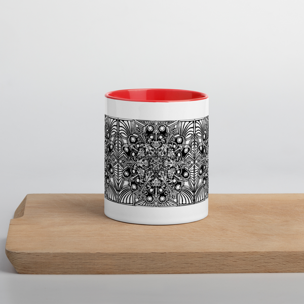 Mug with Color Inside- Mandala - Sand Vandal
