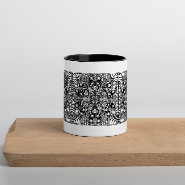 Mug with Color Inside- Mandala - Sand Vandal