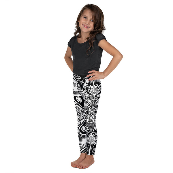 Black & White Kid's Leggings - Sand Vandal