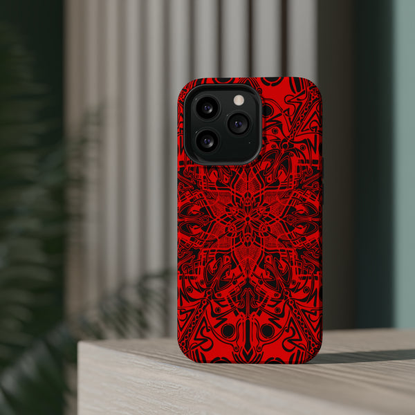 RED Mandala Case Mate Tough Phone Cases - Sand Vandal