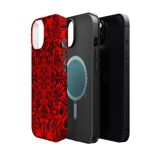 RED Mandala Case Mate Tough Phone Cases - Sand Vandal