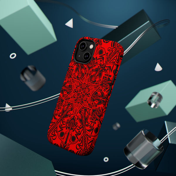 RED Mandala Case Mate Tough Phone Cases - Sand Vandal