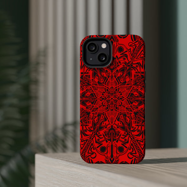 RED Mandala Case Mate Tough Phone Cases - Sand Vandal