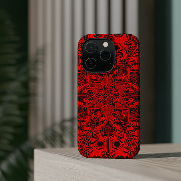 RED Mandala Case Mate Tough Phone Cases - Sand Vandal