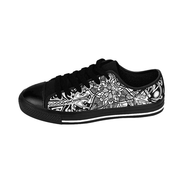 Monochrome Vandal – Sand Vandal Black & White Street Art Sneakers