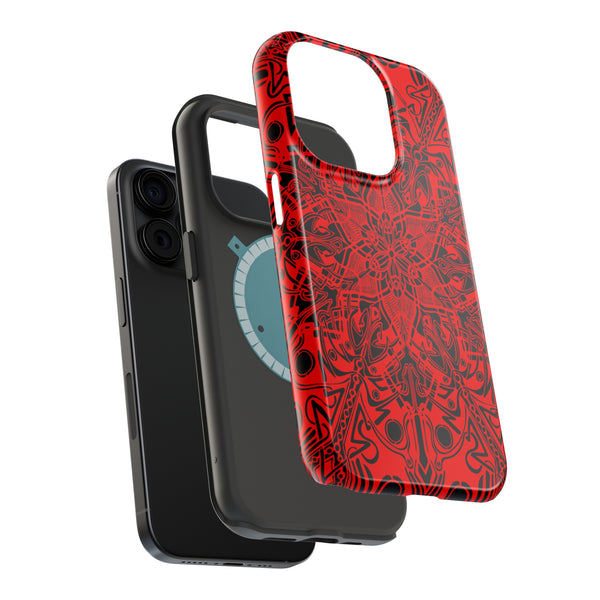 RED Mandala Case Mate Tough Phone Cases - Sand Vandal