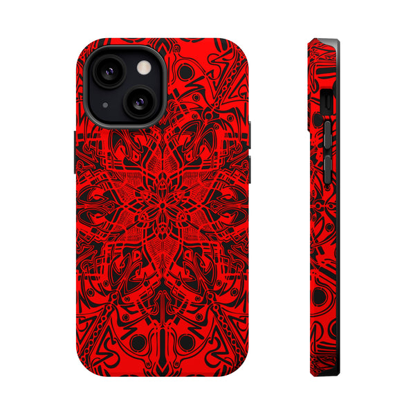 RED Mandala Case Mate Tough Phone Cases - Sand Vandal